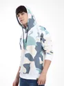 Blue Camo Printed Hoodie
