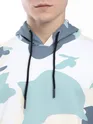 Blue Camo Printed Hoodie