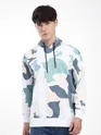 Blue Camo Printed Hoodie