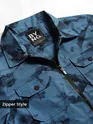 Blue Marble Print Jacket
