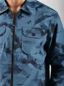 Blue Marble Print Jacket