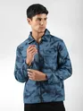 Blue Marble Print Jacket