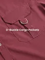 Brick Red D-Buckle Cargo Shirt