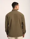 Brown Baggy Pocketed Shirt