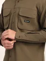 Brown Baggy Pocketed Shirt