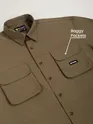 Brown Baggy Pocketed Shirt