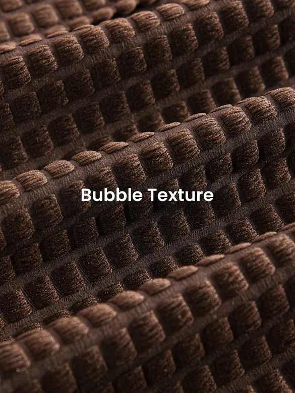 Brown Bubble Textured Shacket