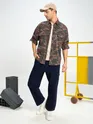 Brown Camo Print Shirt