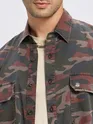 Brown Camo Print Shirt