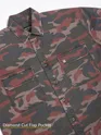 Brown Camo Print Shirt