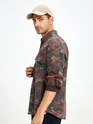 Brown Camo Print Shirt