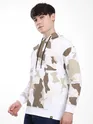 Brown Camo Printed Hoodie