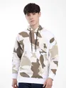 Brown Camo Printed Hoodie