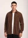 Brown Corduroy Dual Pocket Shirt