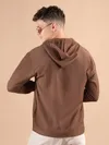 Brown Hooded Shirt