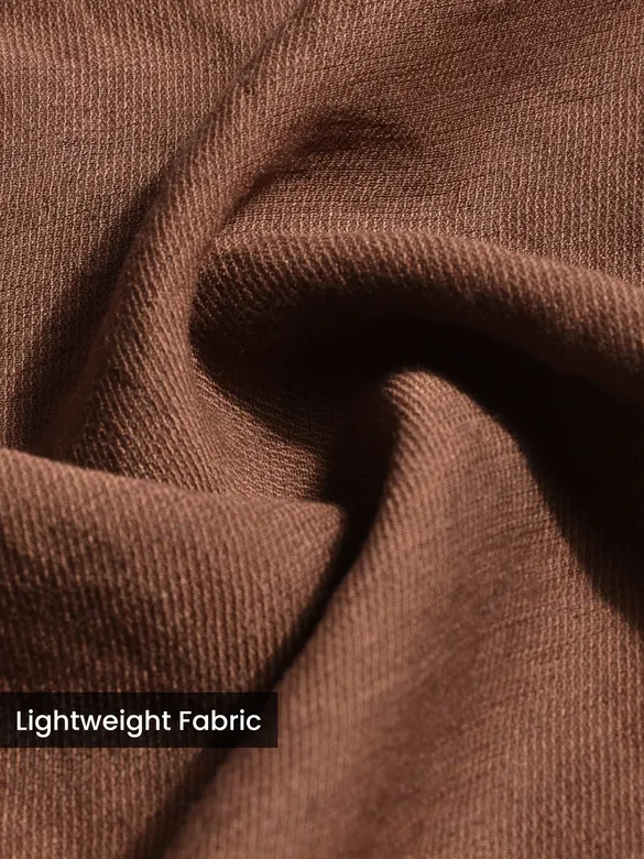 Brown Hooded Shirt