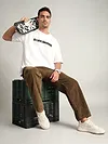 Brown Oversize Corduroy Cargo Pants