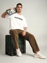 Brown Oversize Corduroy Cargo Pants