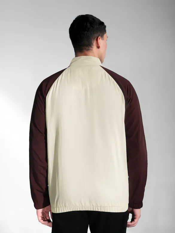 Brown Raglan Sleeve Jacket