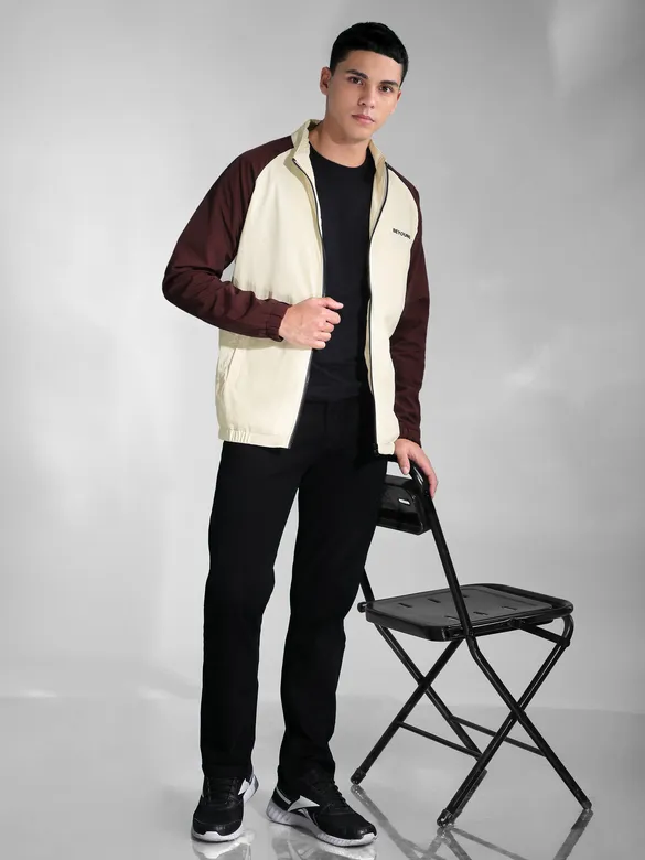 Brown Raglan Sleeve Jacket