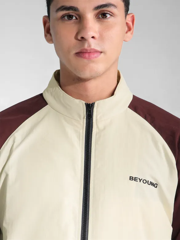 Brown Raglan Sleeve Jacket