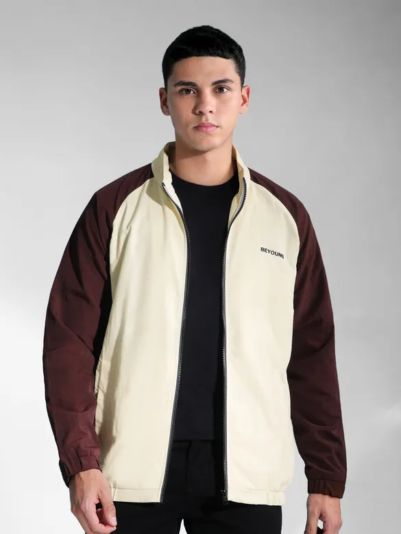 Brown Raglan Sleeve Jacket