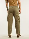 Brown Tapered Baggy Cargo Pants