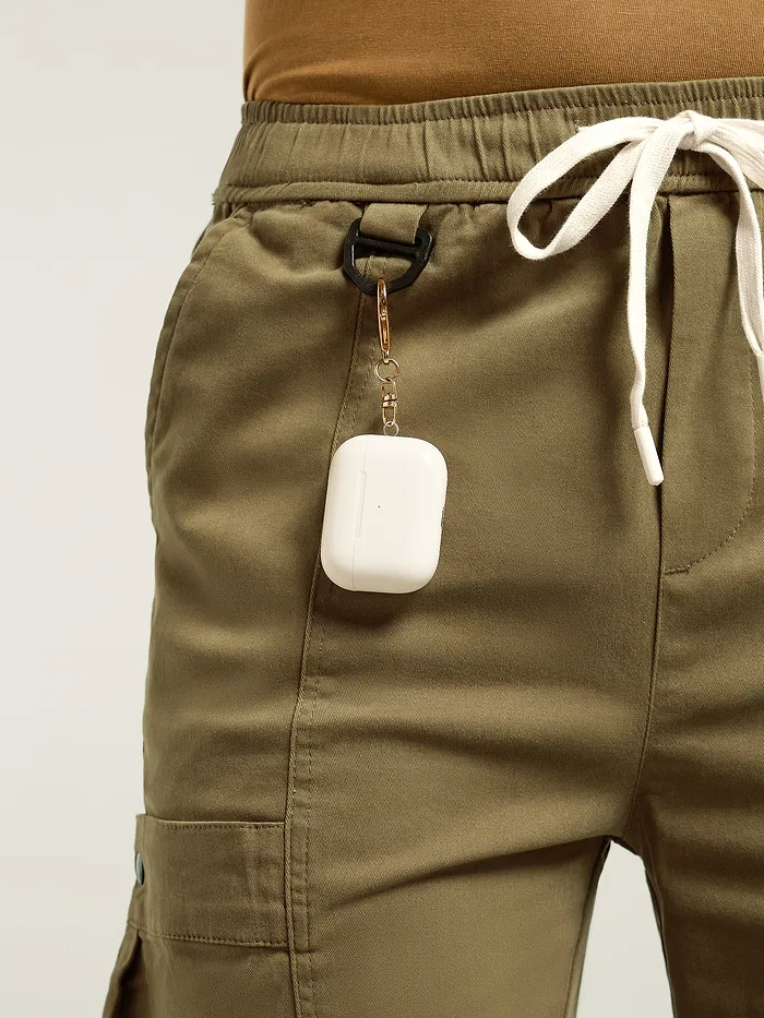 Brown Tapered Baggy Cargo Pants