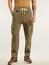 Brown Tapered Baggy Cargo Pants