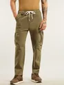 Brown Tapered Baggy Cargo Pants