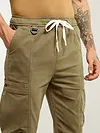 Brown Tapered Baggy Cargo Pants