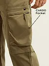 Brown Tapered Baggy Cargo Pants