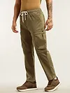Brown Tapered Baggy Cargo Pants