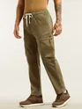 Brown Tapered Baggy Cargo Pants