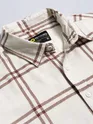 Brown Window Checks Shirt For Men