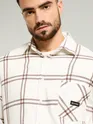Brown Window Checks Shirt For Men