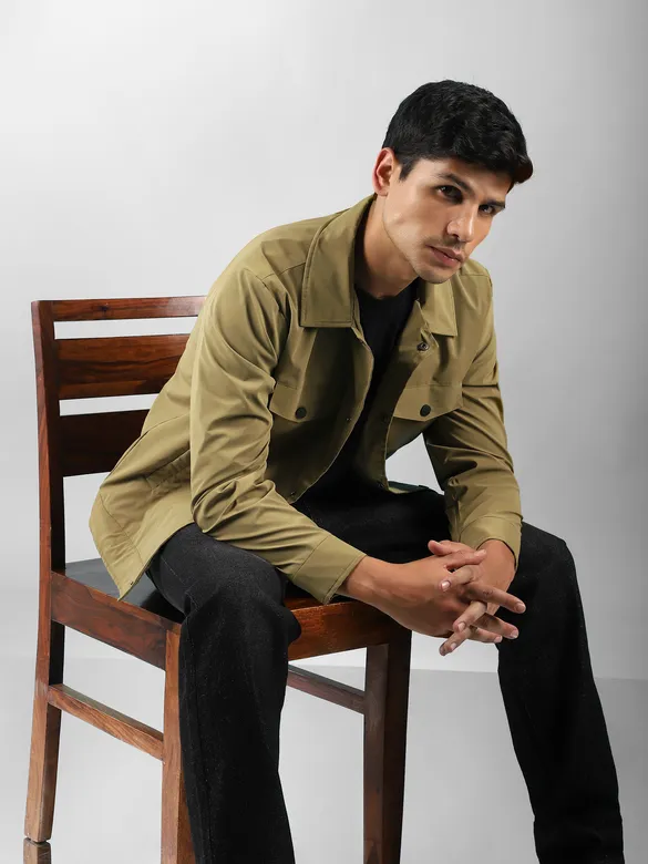 Camel Dual Patch Pocket Jacket
