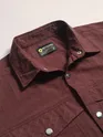 Caramel Brown Block Textured Shacket