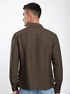 Caramel Brown Crinkled Shirt