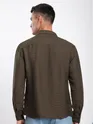 Caramel Brown Crinkled Shirt