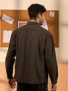 Coffee Brown Over Dyed Denim Shirt for Men