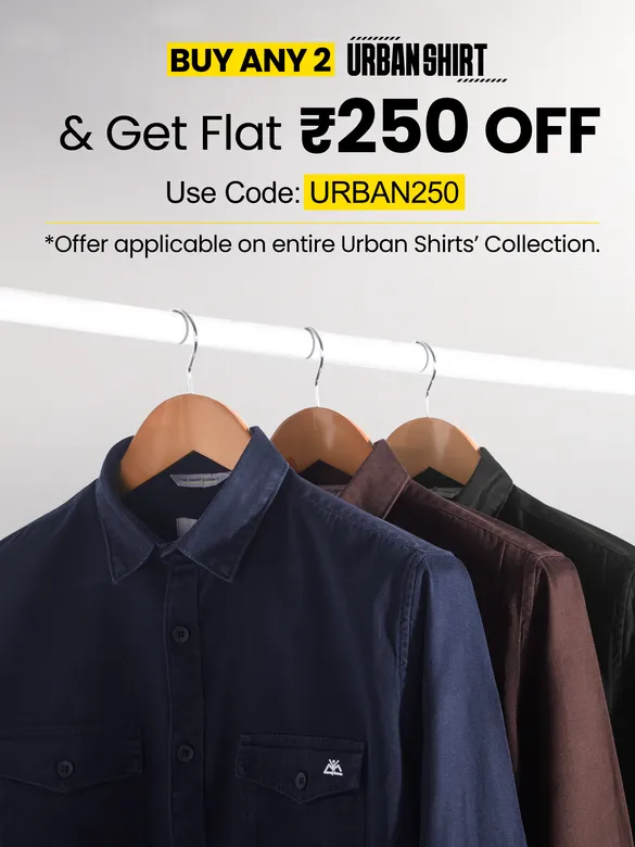 Midnight Blue Cotton Twill Shirt for Men