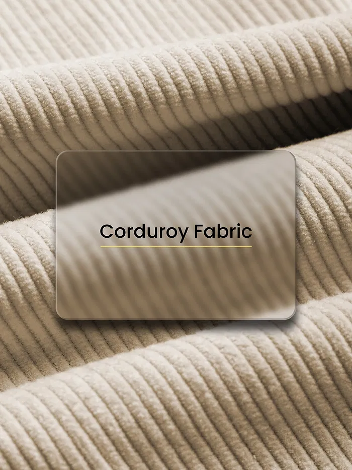 Cream Flap Pocket Corduroy Shirt