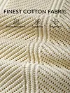 Cream Half-Sleeves Knitted Mens Shirt