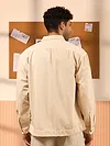 Cream Over Dyed Denim Shirt for Men