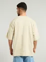 Cream Puff Printed Oversized T-shirt For Men