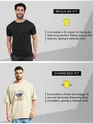 Cream Puff Printed Oversized T-shirt For Men