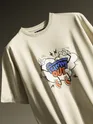 Cream Puff Printed Oversized T-shirt For Men