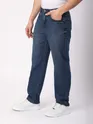 Dark Blue Faded Baggy Fit Jeans