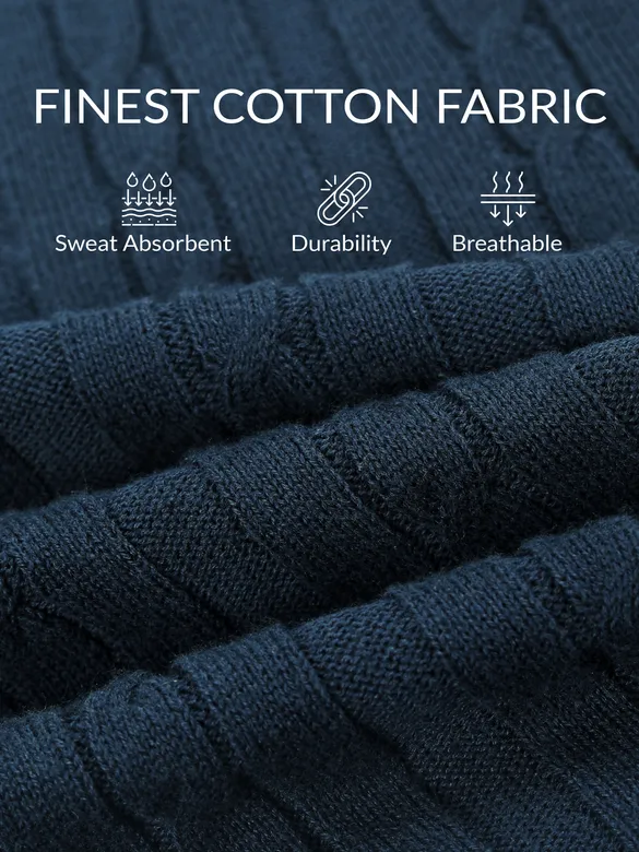 Dark Blue Knitted Shirt For Men
